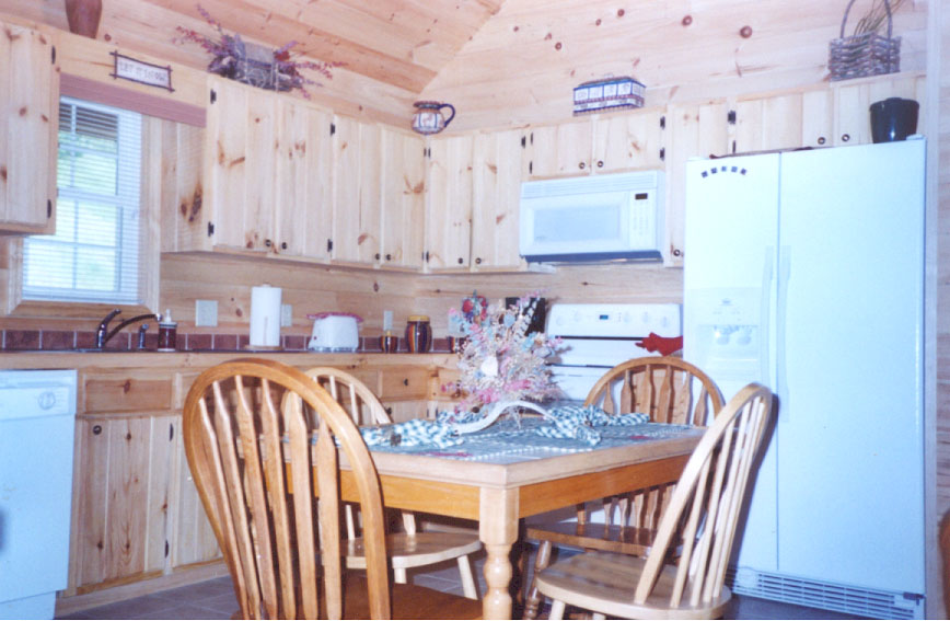 Boone NC log cabin kitchen
